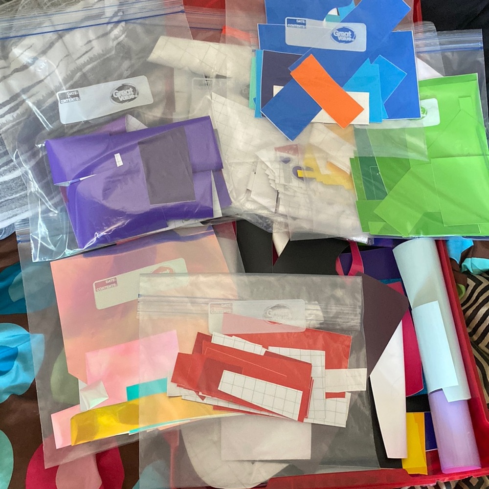 I am selling scraps. They are used for the Cricut explore Machine.